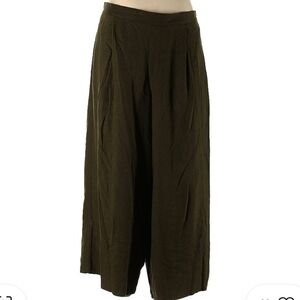 Banana Republic Dark Green Linen Trousers